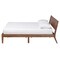 Baxton Studio Salvatore Mid-Century Modern Walnut Brown Finished Wood King Size Platform Bed 235-13239-ZORO - alternate 9